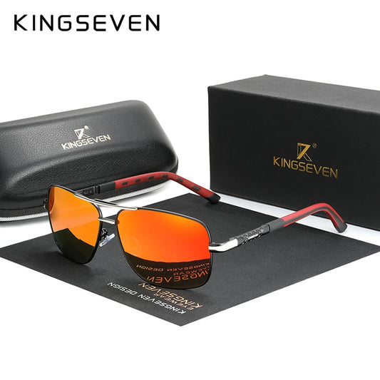 Lunettes de soleil polarisées KINGSEVEN™ 724 – Édition Red Fire - iinnovix