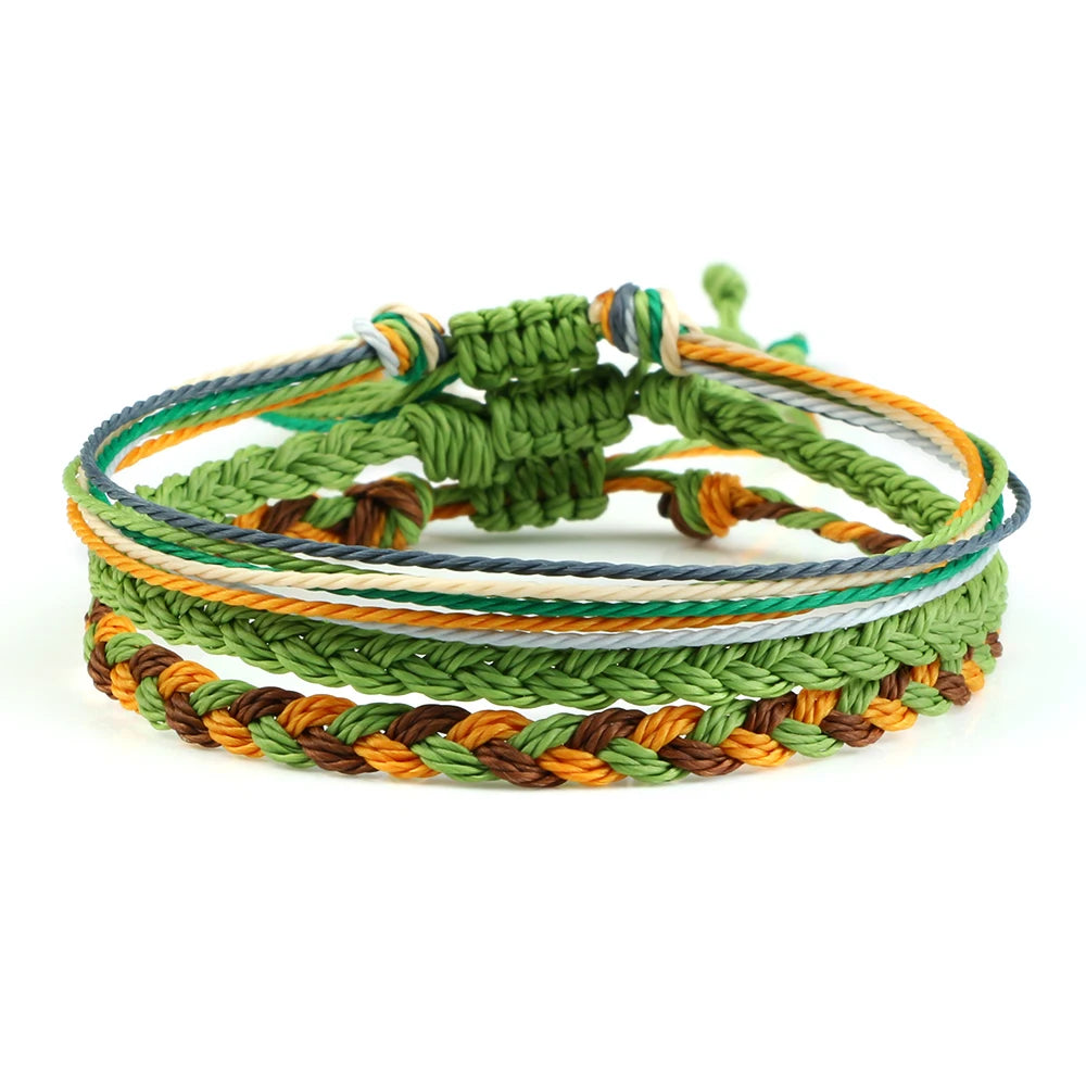 3Pcs/set Waterproof Wax Thread Braided Bracelets Women Men Handmade Multicolor Tibetan Buddhist Bracelet Friendship Yoga Jewelry - iinnovix